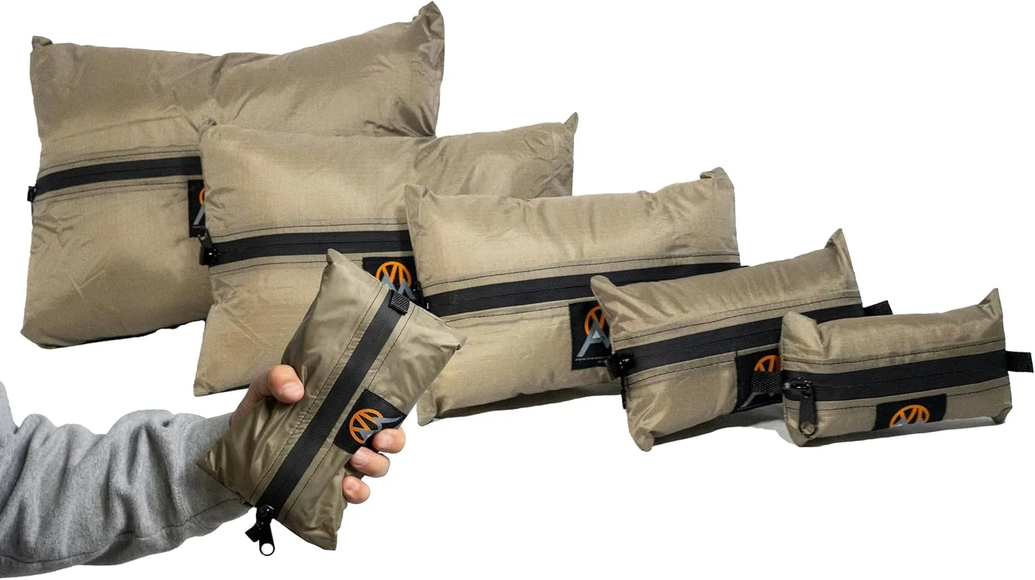 | G3 Glacier Gear Grab | Organizer Storage Pouch for Luggage and Backpacks | 5 Count | 1.9oz Fabric | Waterproof Zipper | Tan