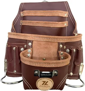 10 Pocket Rigger Heavy Duty Leather Tool Bag