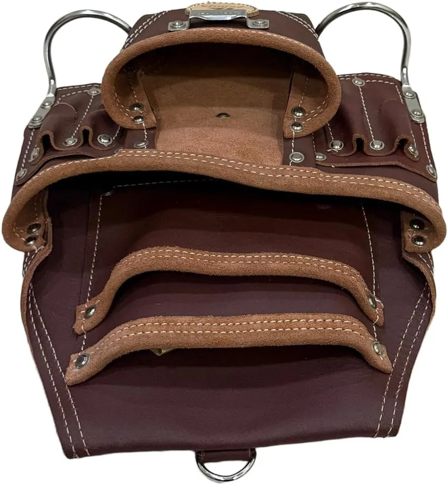 10 Pocket Rigger Heavy Duty Leather Tool Bag