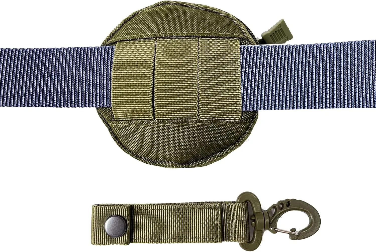 1000D Laser Cut Molle Pouch EDC Pouch Tactical Round Zipper Bag Case Coin Pouches Coin Purse Keychain Little Change Wallet Wireless Headset Pack Gadget Bag
