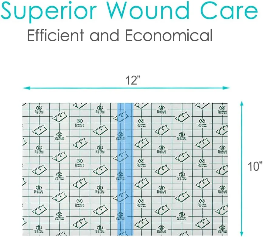 10" x 12" Ostomy Shower Cover [Pack of 25], Ostomy Bag Shower Protector Stoma Shower Guard Colostomy Shower Shields Waterproof Bandage for Women Men Showering