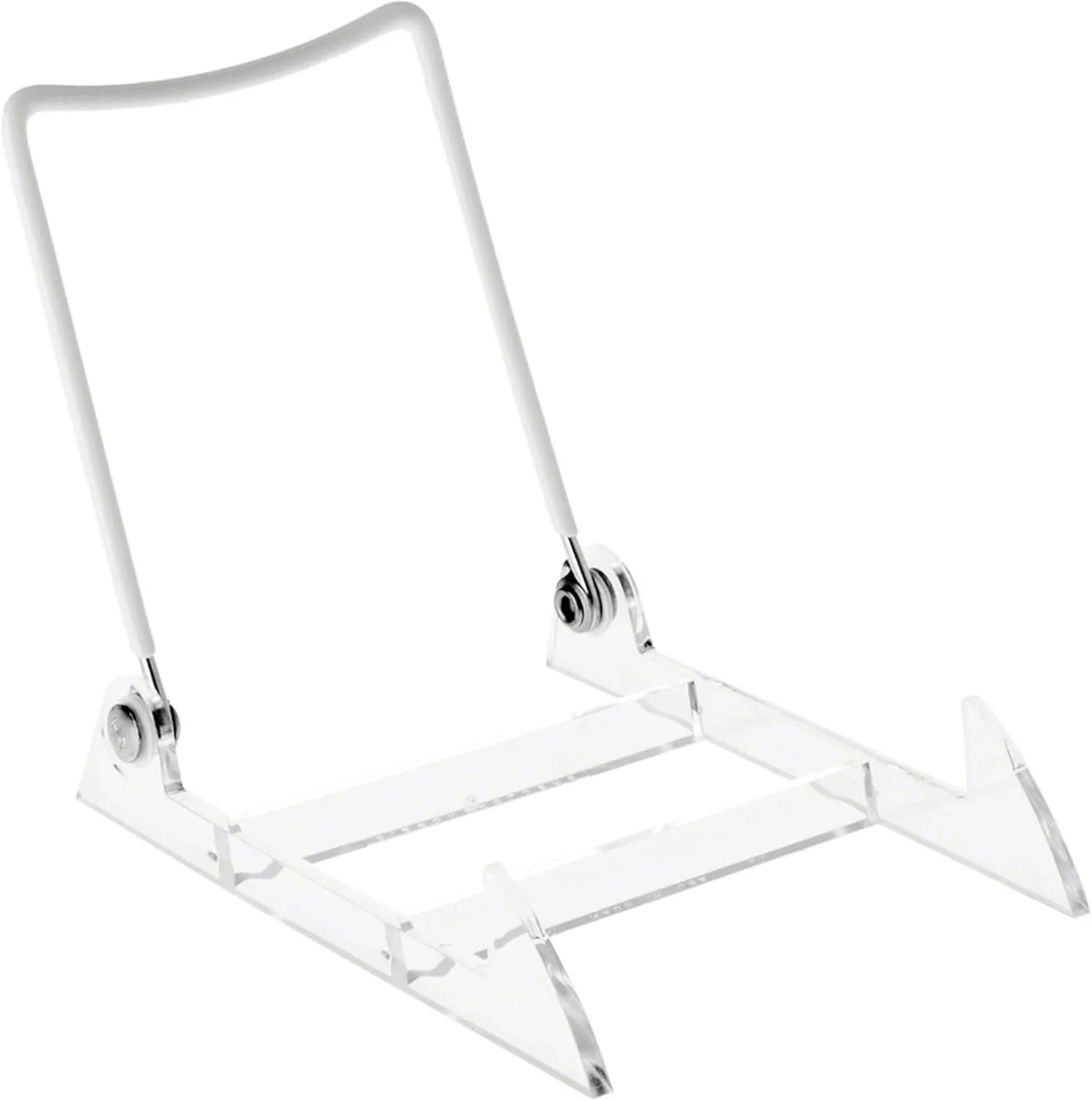 12-Pack - Gibson Holders 2PL Medium Display Stand - Clear Base/White Wire