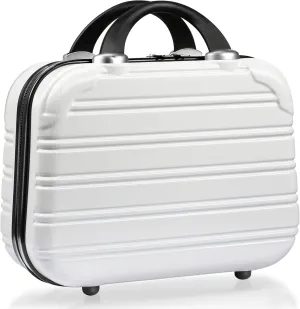 14-Inch Makeup Train Case Hardshell PC ABS Travel Cosmetic Organizer, Makeup Storage Box for Toiletry Durable Portable Gifts for Women.