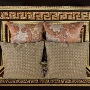 2 Monogram Celine Pillow Cases & 2 Floral pilllow cases