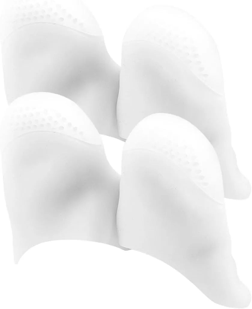 2 Pack Soft Toe Protectors for Bunion Relief Toe Guard Pads for High Heels Breathable Material Silicone Toe Covers for Shoes