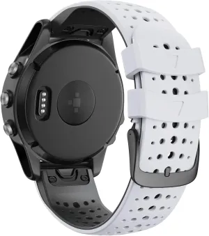 22mm For Fenix 5 Watch Band 22mm Easy-fit Silicone Soft Sport Band Replacment For Fenix 7/Fenix 5 Plus/Fenix 6/Fenix 6 Pro Smartwatches