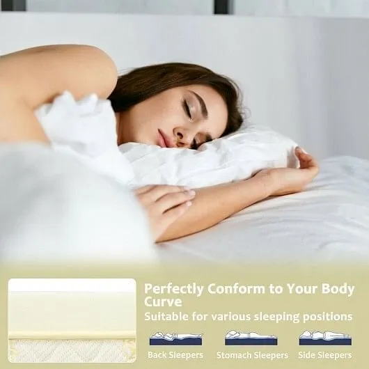 3-Inch Bed Mattress Topper Air Cotton for All Night's Comfy Soft Mattress Pad-Ki
