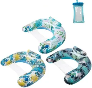 3 Pack Inflatable Pool Floats for Adults with Cup Holders & Headrest - Heavy Duty PVC Lounge Chairs, Summer Pool Party Floats 2025