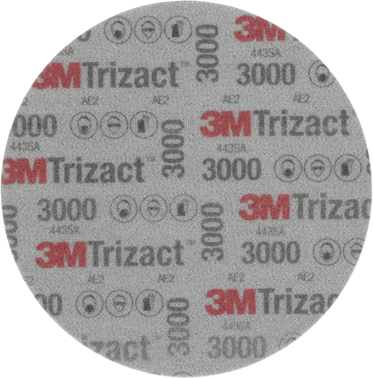3M Trizact Hookit Foam Disc, 02085, 6 in, P3000, 15 discs per carton,Blue751