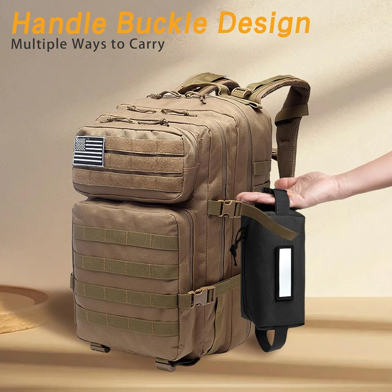 4-Pack Tactical Ammo Pouch Loose Sacs, Ammunition Carrier Bag with ID Patches