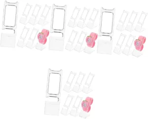 40 Pcs Transparent Watch Display Rack Clear Watch Stand Wrist Watch Stand Desktop Monitor Stand Bracelet Storage Rack Jewlery Holder Accessories Man Quartz Watches