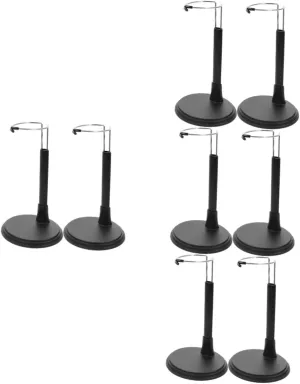 8pcs Height Adjustable Action Figure Display Stand Sturdy Support Base for Doll Models Height Professional Craftsmanship for Steady Showcases and Play Settings