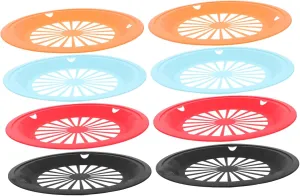 8pcs Reusable Paper Plate Holders Versatile Base for Plates for Bbq Camping Parties Includes and Options