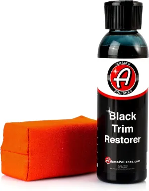 Adam's Polishes Black Trim Restorer (4 oz with Applicator) - Restores Plastic Trim to a Rich, Black Color with a Factory New Appearance, Lasts Several Months Per Treatment