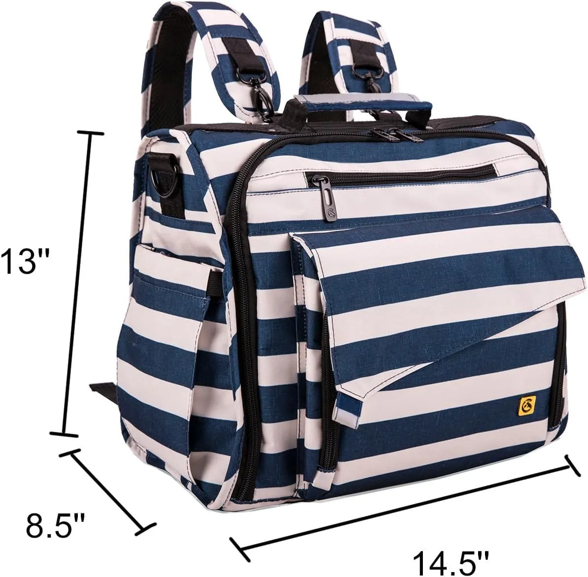 ALLCAMP Diaper Bag Large, Support Baby Stroller, Converted Into a Tote Bag