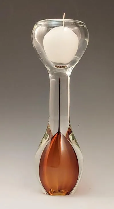 Amber Swedish Candle Holder