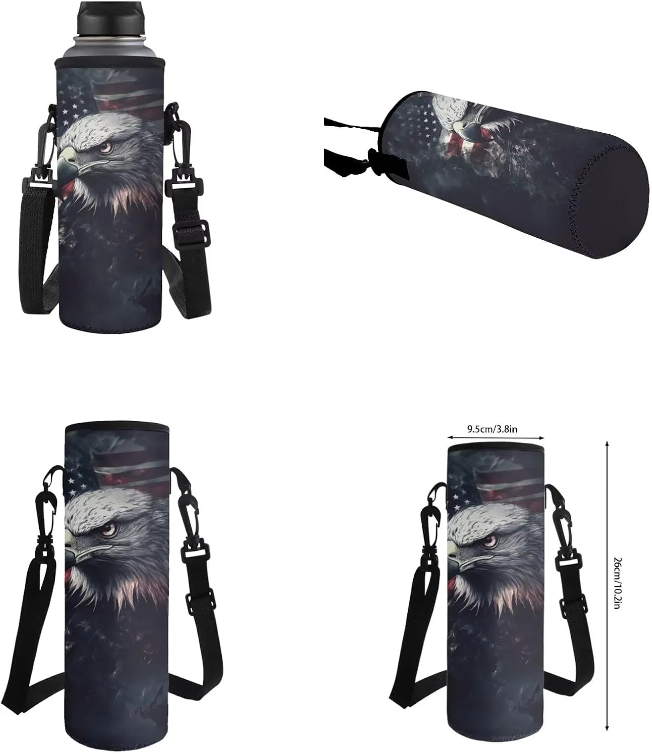 American Eagle 6th Grade Backpack for Girls Bookbags with Lunch Box Bottle Sleeve Pencil Case Middle School Backpacks for Teen Girls Kids School Bag for School Hiking Daypack
