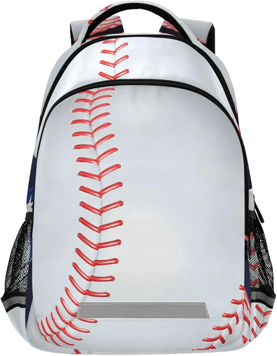 American Flag Baseball Printing Backpack for Student Kids Rucksack Boys Girls School Bag Travel Daypack