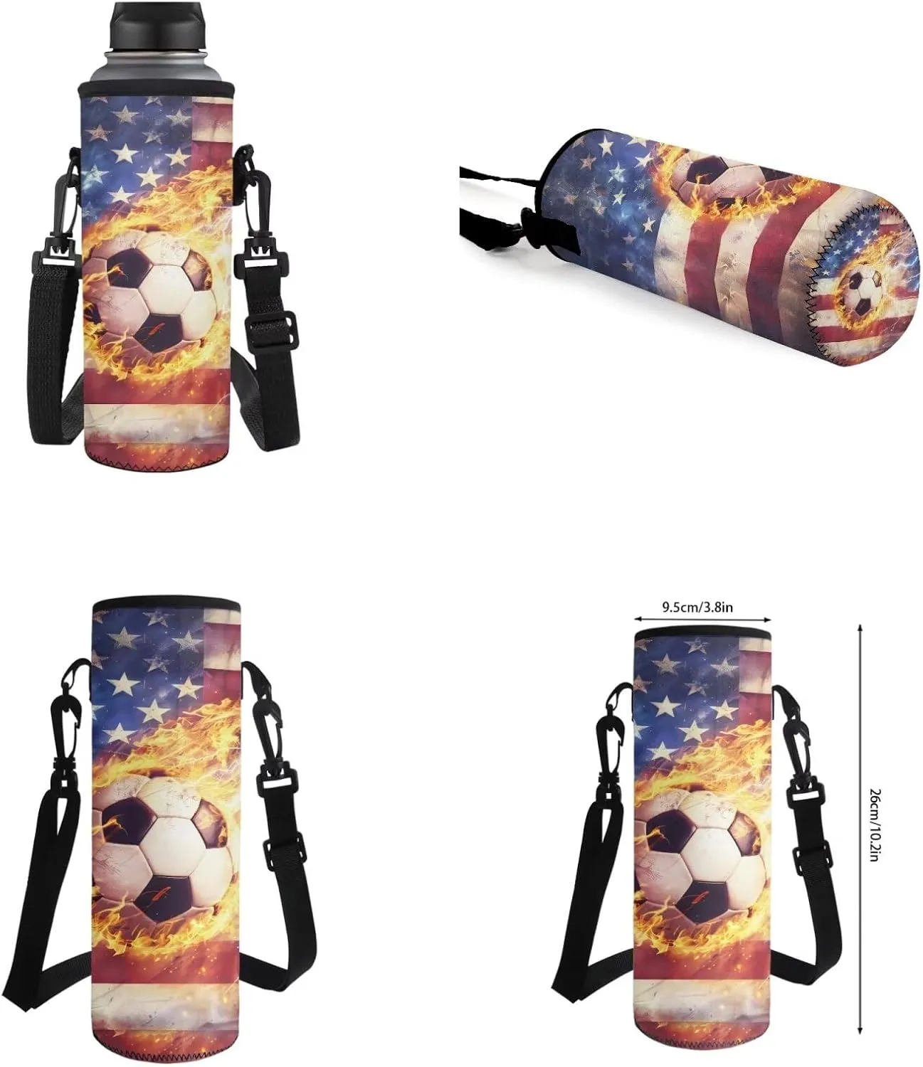 American Football Boys Backpacks for Elementary School Bags for Kids 8Th with Lunch Box Water Bottle Holder with Strap and Pencil Pouch 4 In 1 Lightweight Shoulder Bags Daypack