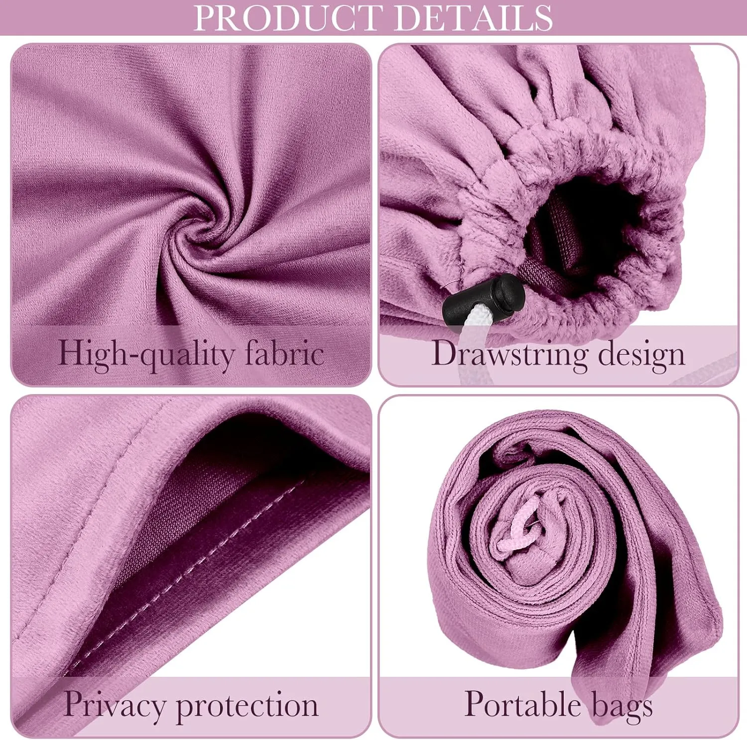 Amylove 9 Pcs Satin Game Toy Storage Bag Silk Drawstring Bags Gift Bags Pouches for Lightweight Toys Organizer Stuff Sack Foldable Travel Pouch for Women, 3 Sizes(Pink, Purple, Navy Blue)