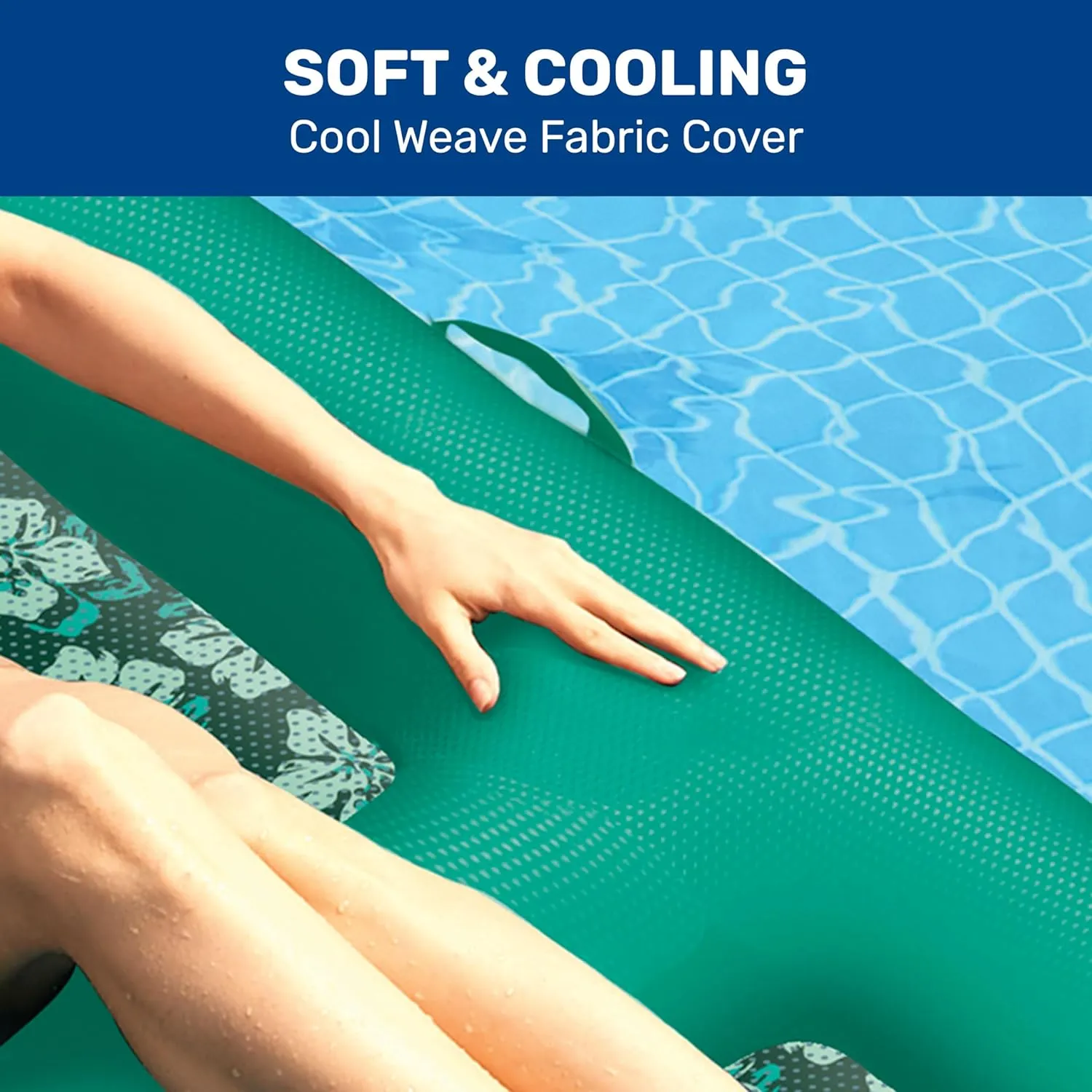 Aqua Campania Ultimate 2-in-1 Pool Float Lounge – Extra Large – Inflatable Pool Floats for Adults with Adjustable Backrest & Cupholder Caddy – Multiple Colors/Styles