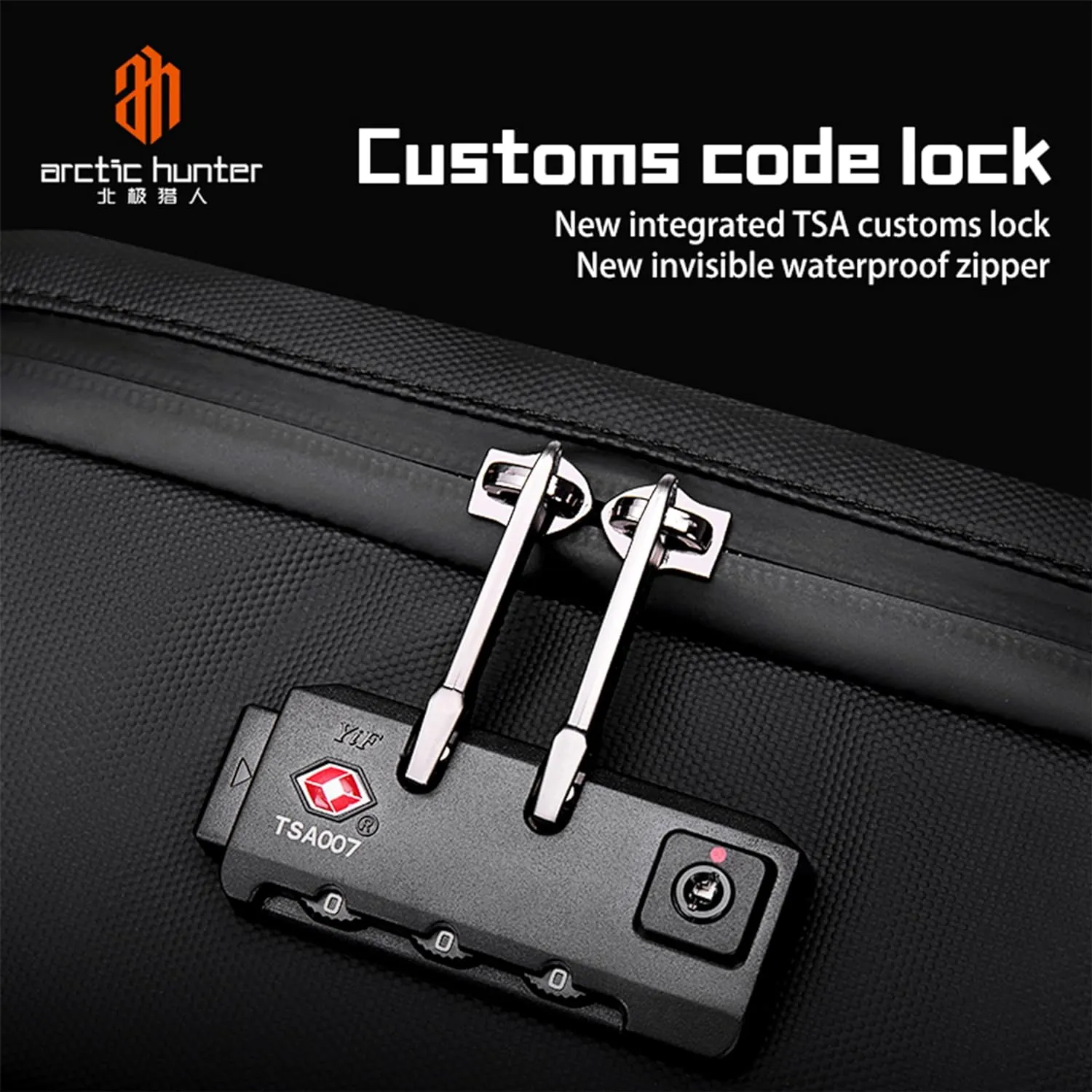 Arctic Hunter Semi Hard Gaming Backpack with Built in TSA lock Water Resistant Anti-Theft 15.6 inch Laptop Backpack for Men and Women, B00451