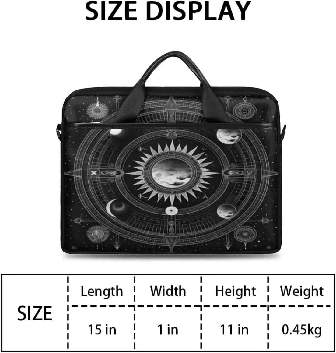 Arranged Butterfly Laptop Bag for Men Women 13-15 Inch Case Bags Sleeve Shoulder with Anti Slip Removable The Pad Straps