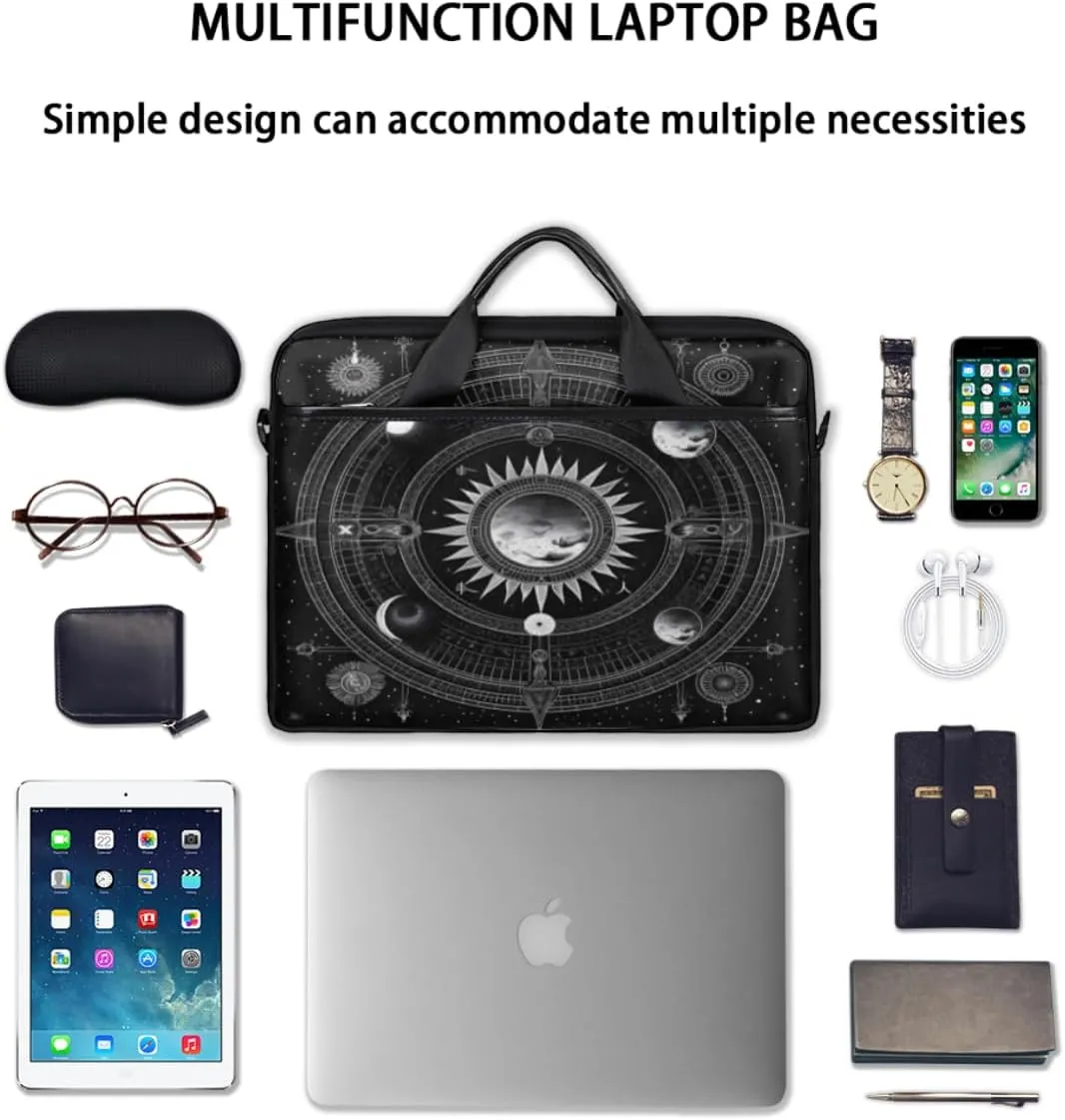 Arranged Butterfly Laptop Bag for Men Women 13-15 Inch Case Bags Sleeve Shoulder with Anti Slip Removable The Pad Straps