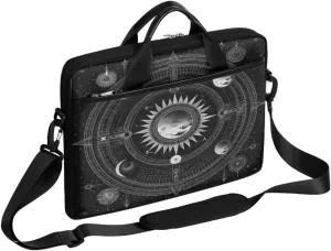 Arranged Butterfly Laptop Bag for Men Women 13-15 Inch Case Bags Sleeve Shoulder with Anti Slip Removable The Pad Straps