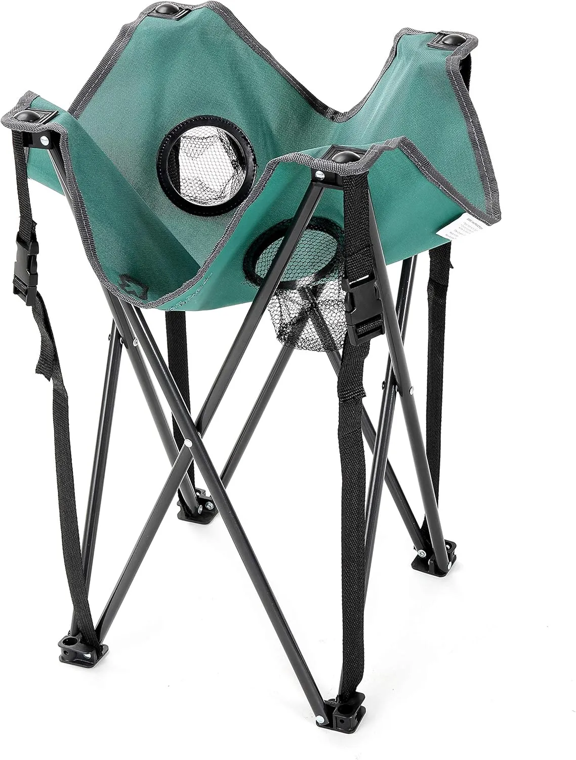 ARROWHEAD OUTDOOR 26” (66cm) Heavy-Duty Portable Camping Folding Table, 2 Cup Holders, Compact, Square, Carrying Case Included, Steel Frame, High-Grade 600D Canvas, USA-Based Support