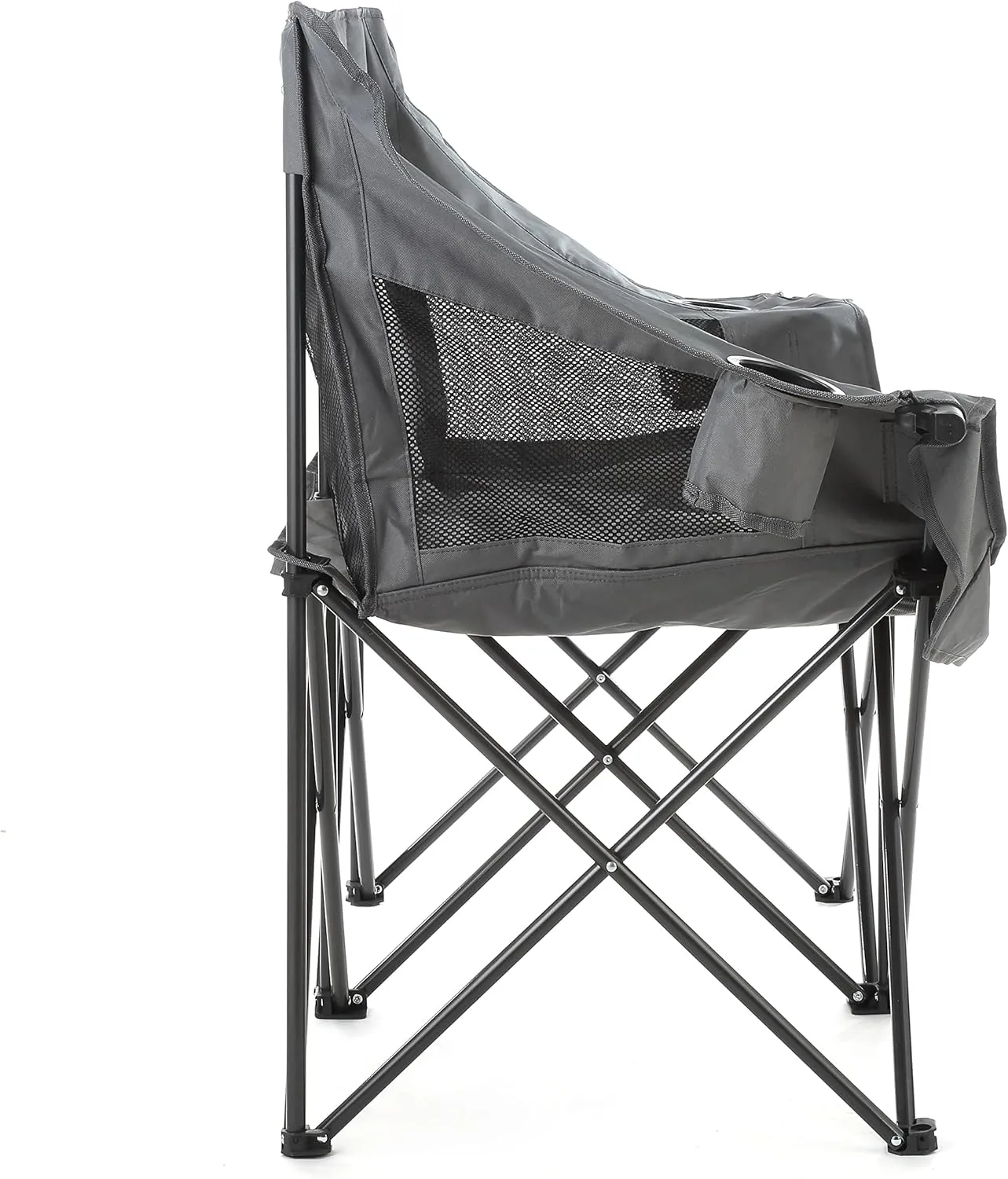 ARROWHEAD OUTDOOR Portable Folding Double Duo Camping Chair Loveseat w/ 2 Cup & Wine Glass Holder, Heavy-Duty Carrying Bag, Padded Seats & Armrests, Supports up to 500lbs, USA-Based Support