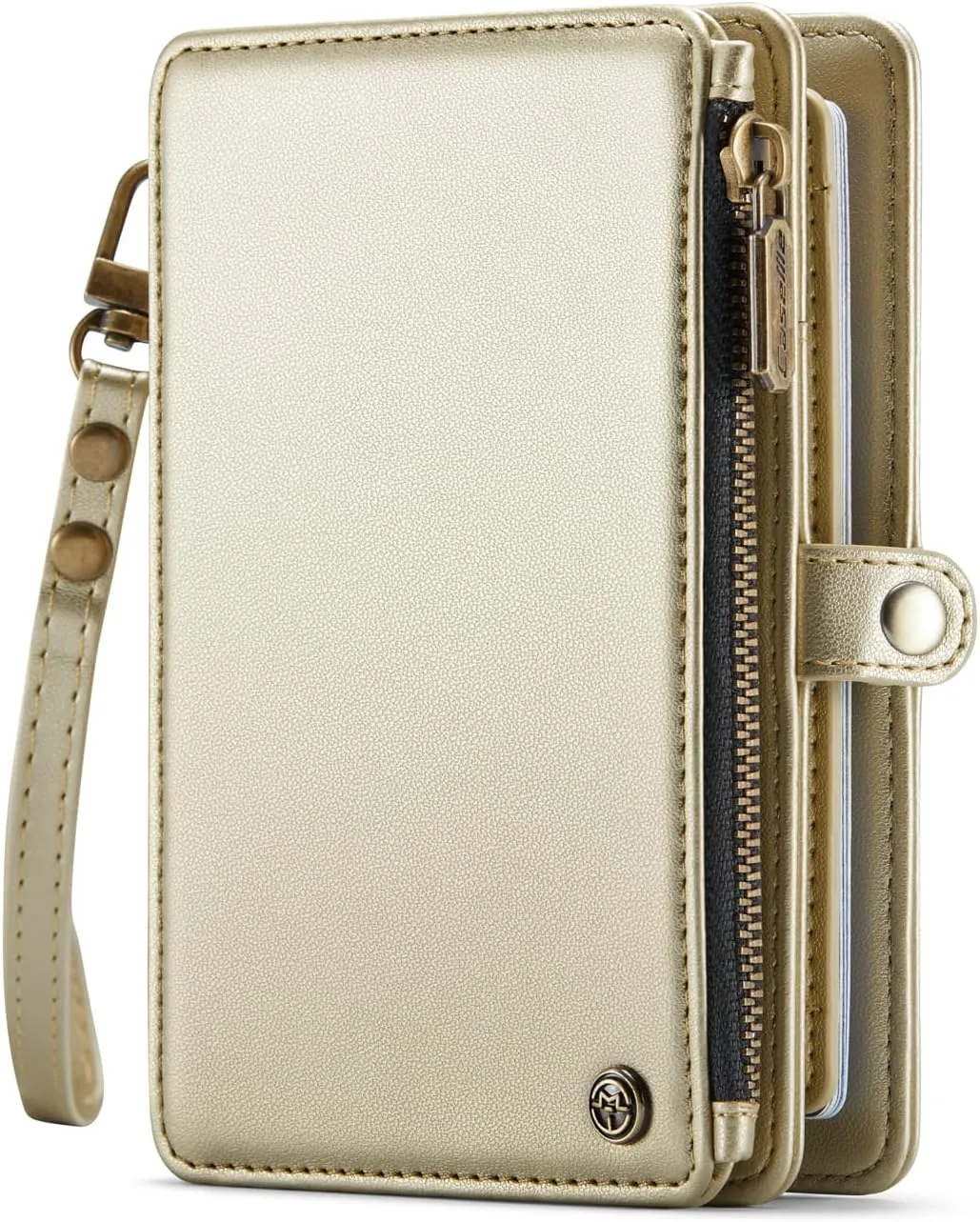 ASAPDOS Passport Holder Wallet Case Wallet for Men Women Gold