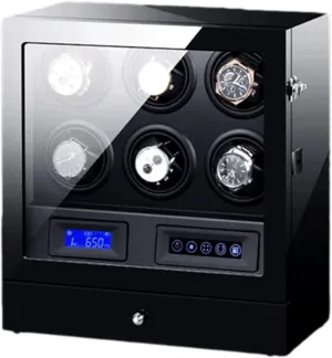 Automatic Watch Winder Box Watches and Jewelry Storage Drawer LCD Touch Screen Control with Led Backlight Quiet Motor Accessories,