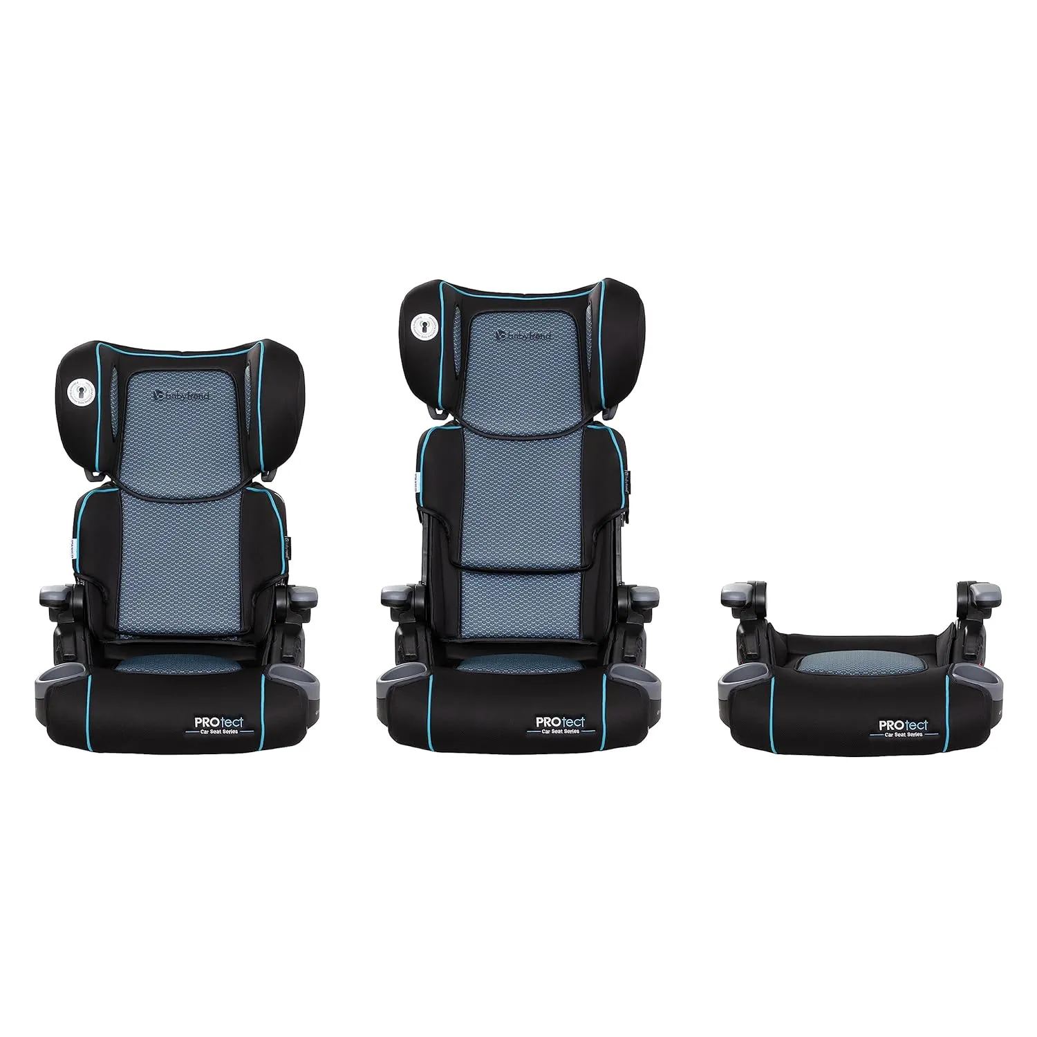 Baby Trend Protect 2-in-1 Folding Booster Car Seat, Aqua Tech