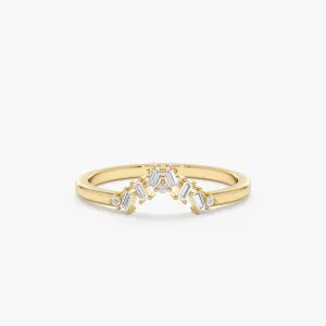 Baguette Cluster Ring Guard, Calico