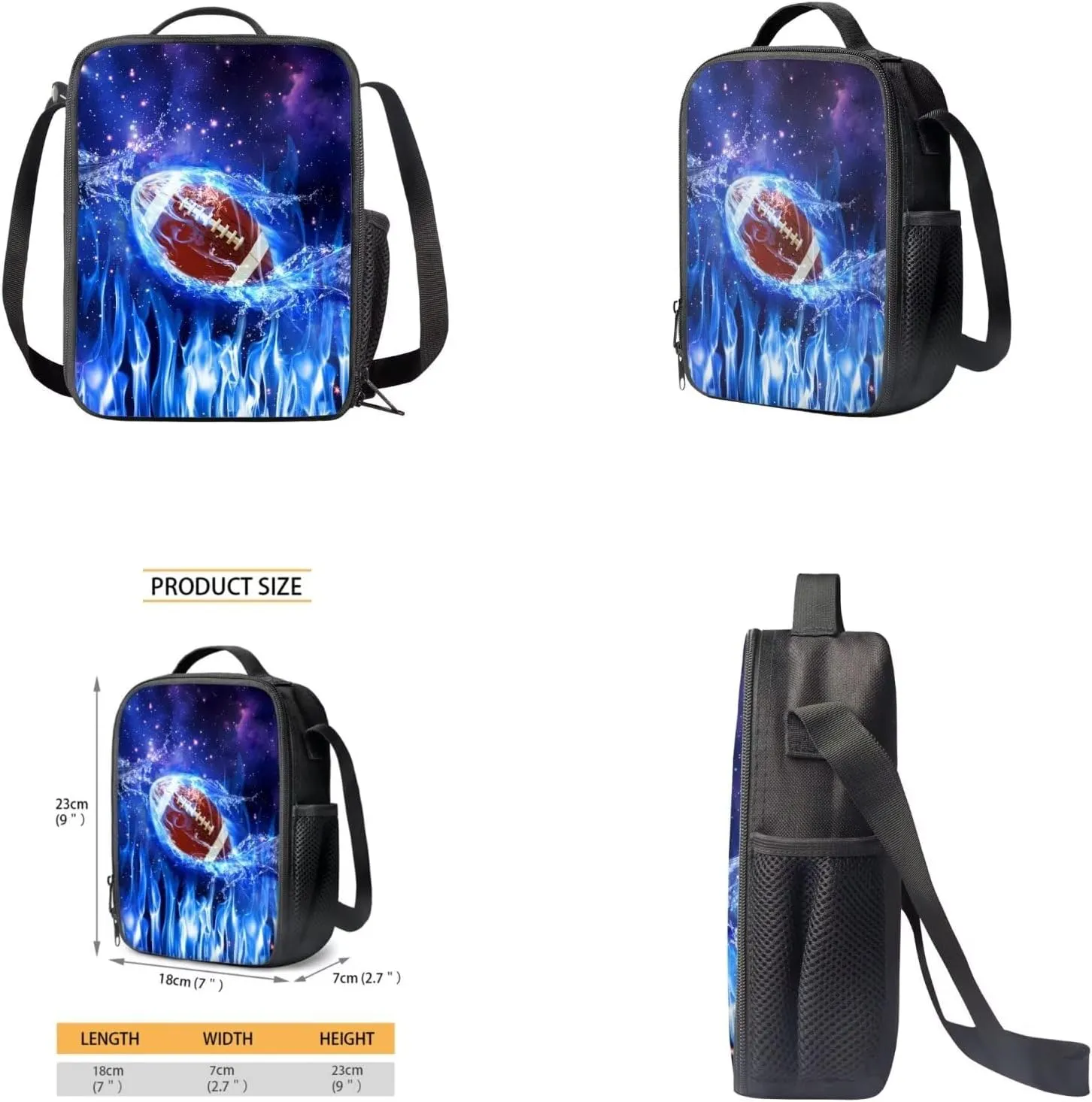 Baseball Backpack for Boys 8-12 Lightweight Kids School Backpacks Set Lightweight Elementary School Bags for Boys Bookbag Insulation Lunchbox Pencil Purse Bottle Sleeve for Teen