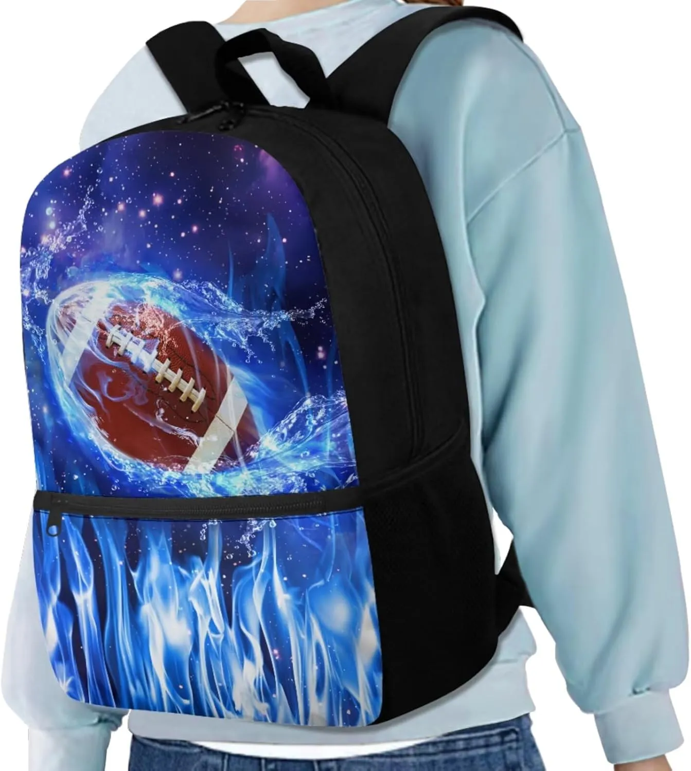 Baseball Backpack for Boys 8-12 Lightweight Kids School Backpacks Set Lightweight Elementary School Bags for Boys Bookbag Insulation Lunchbox Pencil Purse Bottle Sleeve for Teen