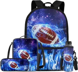 Baseball Backpack for Boys 8-12 Lightweight Kids School Backpacks Set Lightweight Elementary School Bags for Boys Bookbag Insulation Lunchbox Pencil Purse Bottle Sleeve for Teen