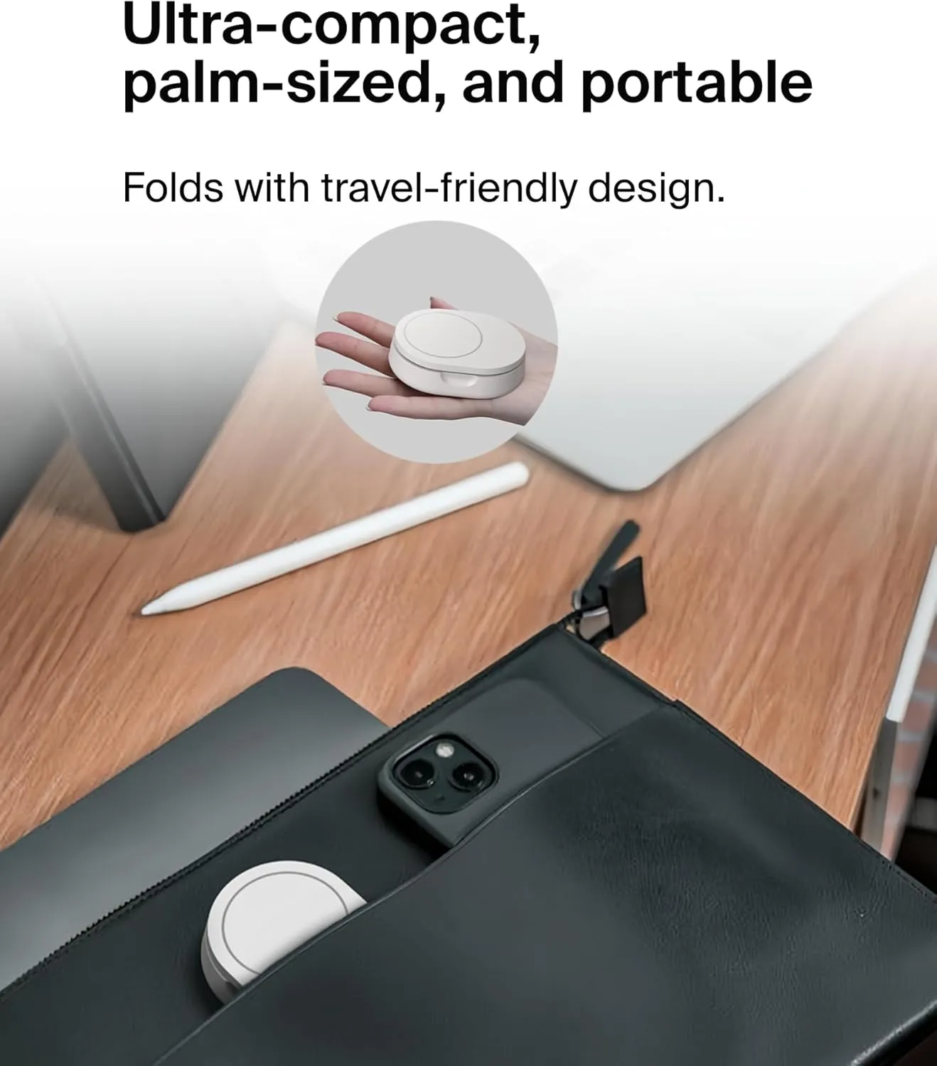 Belkin Convertible Magnetic Charging Stand 15W - MagSafe-Compatible Fast Qi2 Charger, iPhone Charger for Apple iPhone 16, 16 Plus, 16 Pro, 16 Pro Max, iPhone 15 & 14, Apple Airpods Pro, & More - White