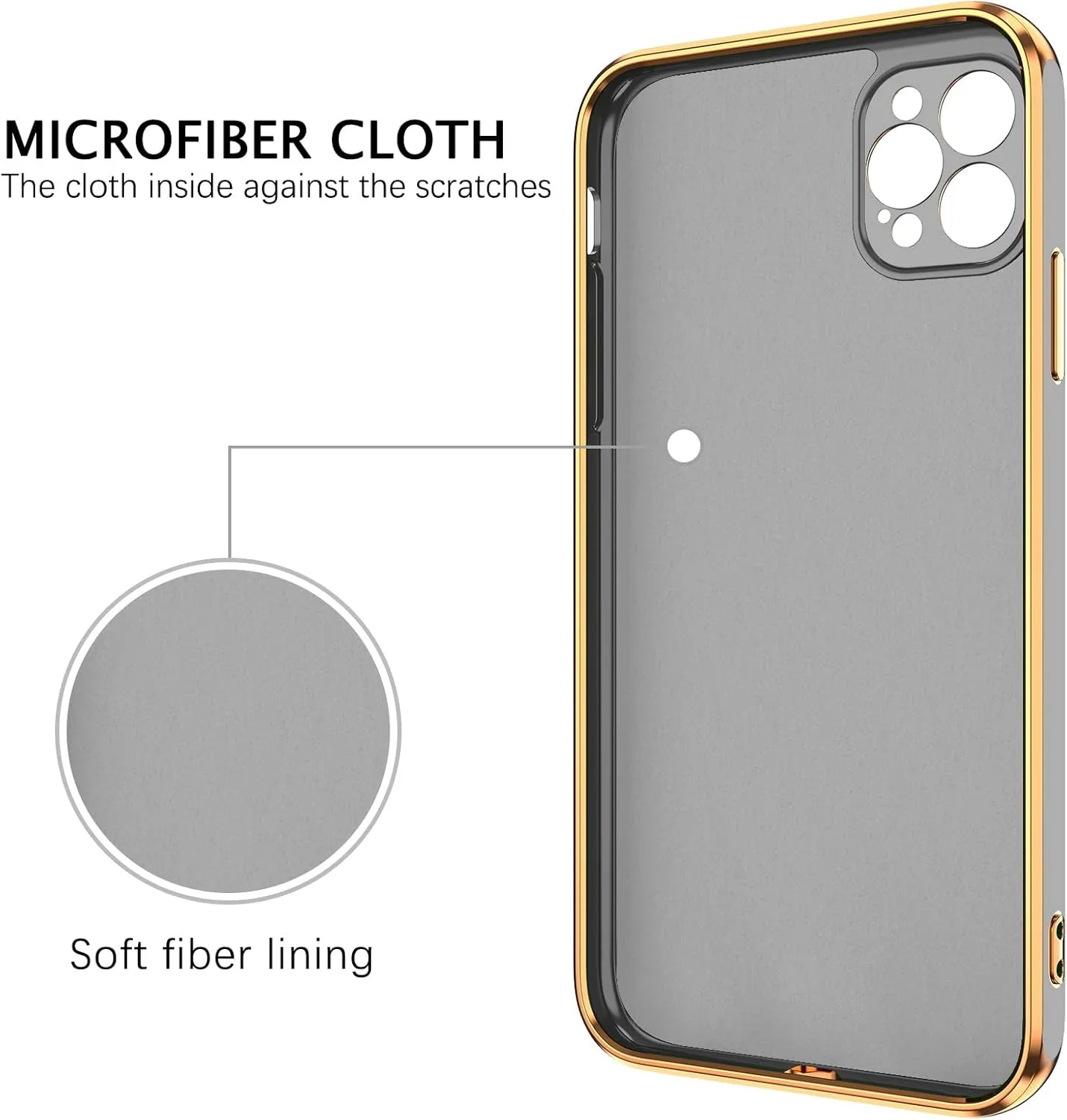 BENTOBEN for iPhone 13 Pro Case, iPhone 13 Pro Phone Case with 360° Ring Holder Kickstand Magnetic Car Mount Supported Protective Women Men Girls Boys Cases Cover for iPhone 13 Pro, Light Grey/Gold