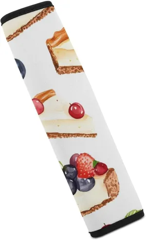 Berry Cheesecake Fashion Car Seat Belt Cover Pad for Shoulder Bag Camera Soft Comfort Accessories 1PCS