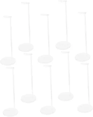 BESPORTBLE 10 Pcs Adjustable Transparent Dolls Stand Display Holders for Dolls Action Figures and Accessories Versatile Support Frame for Home Store and Exhibition Use