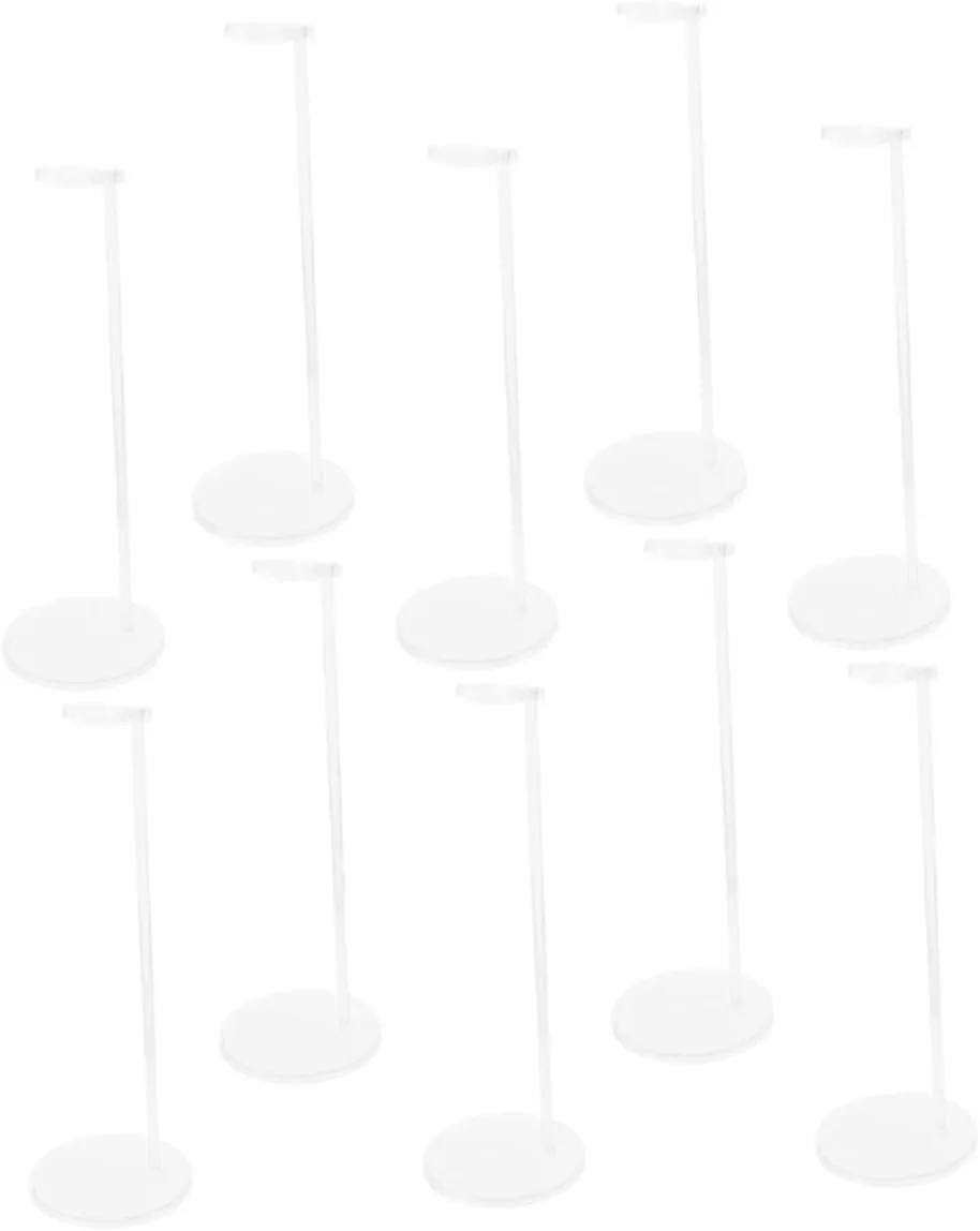 BESPORTBLE 10 Pcs Adjustable Transparent Dolls Stand Display Holders for Dolls Action Figures and Accessories Versatile Support Frame for Home Store and Exhibition Use