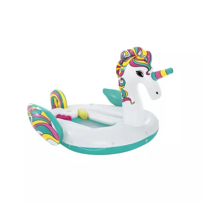 Bestway 19'4" X 13'3"/5.90M X 4.04M Giant Unicorn Island (Contents:One island, one climb cushion, one anchor bag, heavy-duty repair patch)