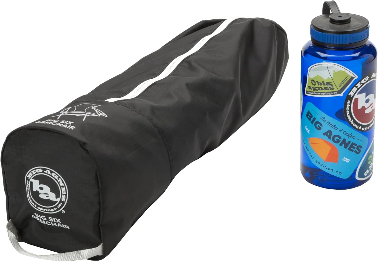 Big Agnes Big Six Armchair - Deluxe Comfort with Built-in Cup Holders | Tall Back, Wide Seat | Packable & Quick Setup | Lightweight Backpacking & Camping Chair