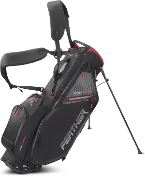 Big Max Dri Lite Feather: Ergonomic Ultra-Lightweight Golf Bag, 5-Way Golf Club Divider, Easy Access Water-Repellent Pockets and Integrated Cooler Bag for Beverages