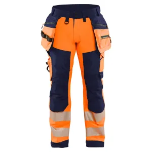 Blaklader 1820 Hi-Vis Softshell Trousers With Holster Pockets
