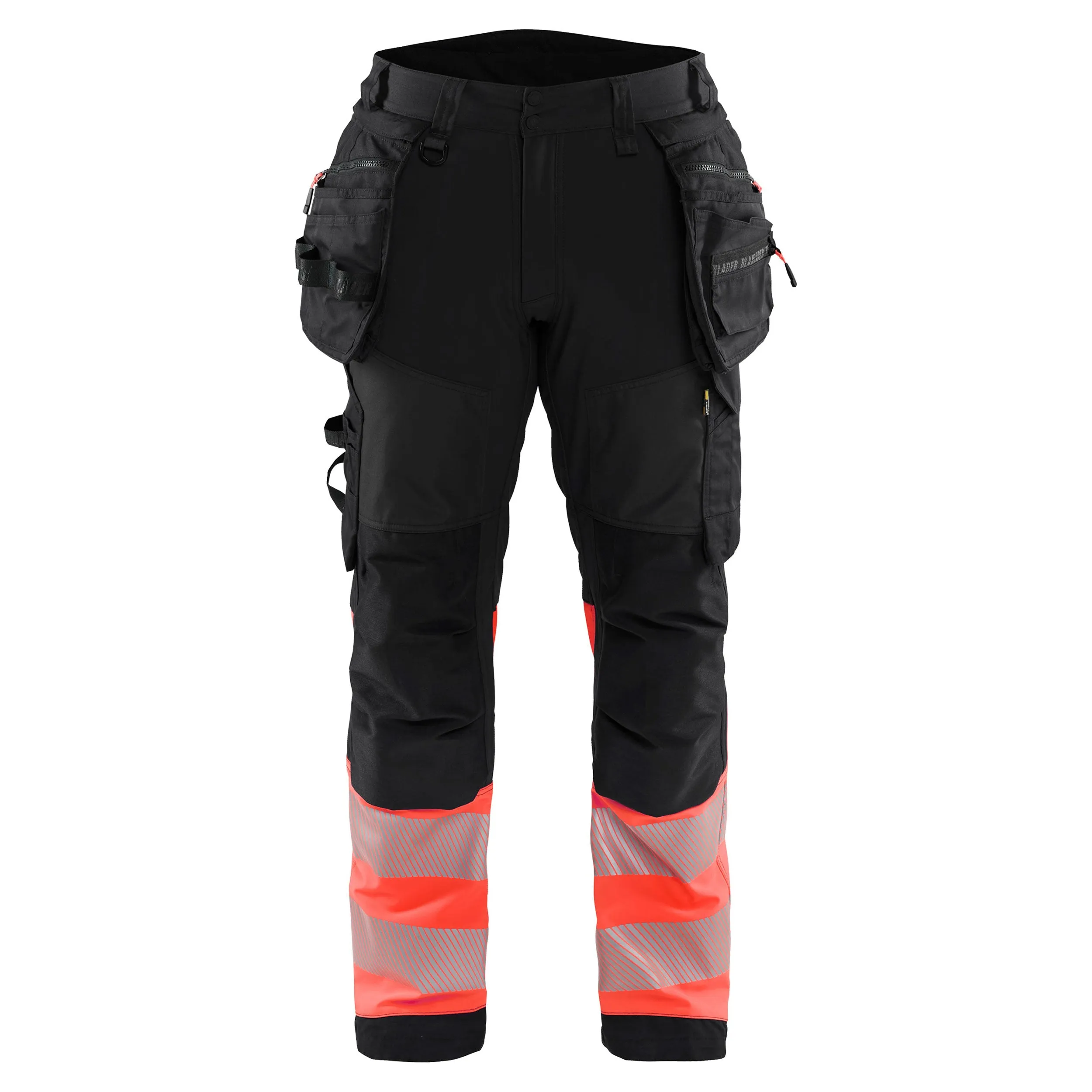 Blaklader 1821 Hi-Vis Softshell Trousers With Holster Pockets