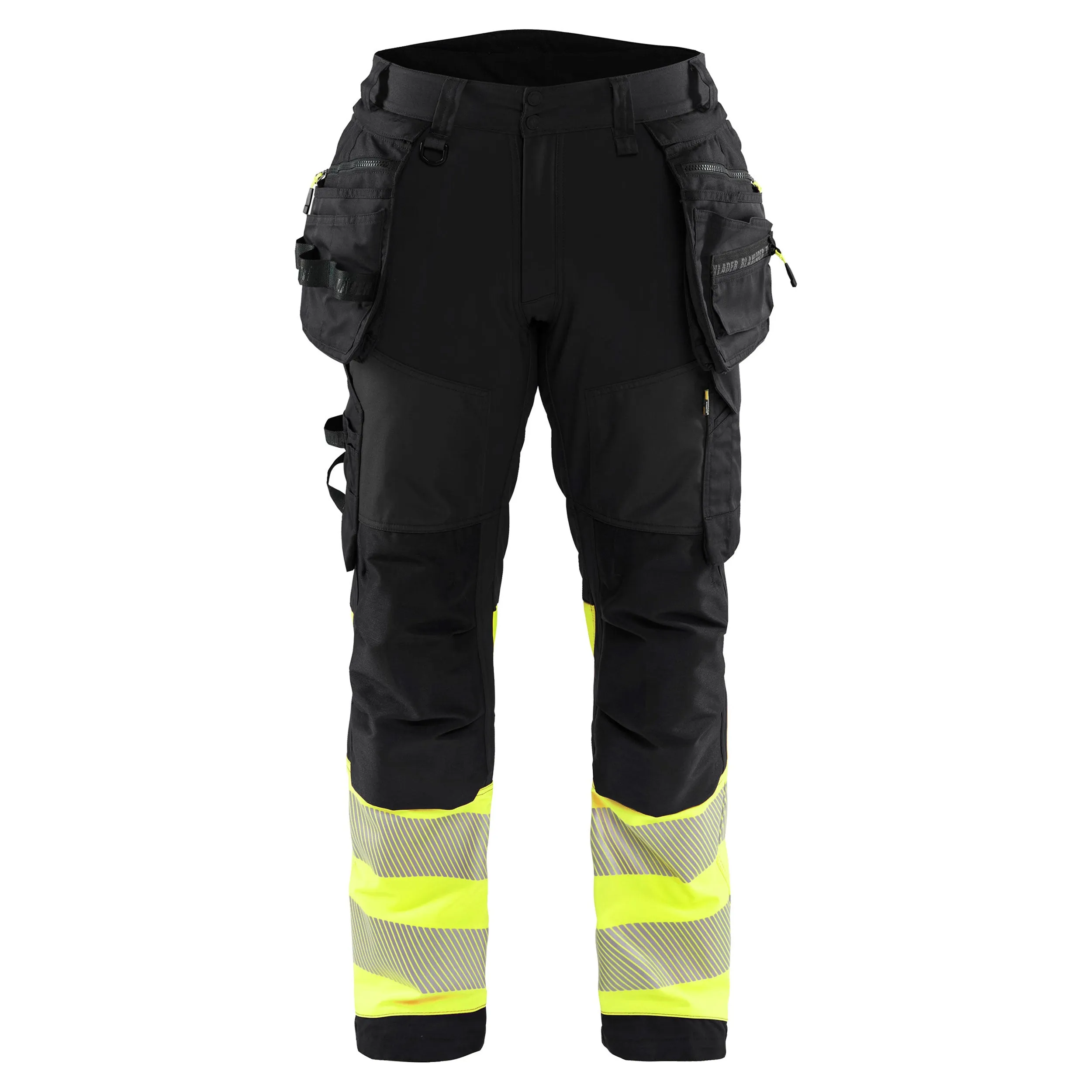 Blaklader 1821 Hi-Vis Softshell Trousers With Holster Pockets