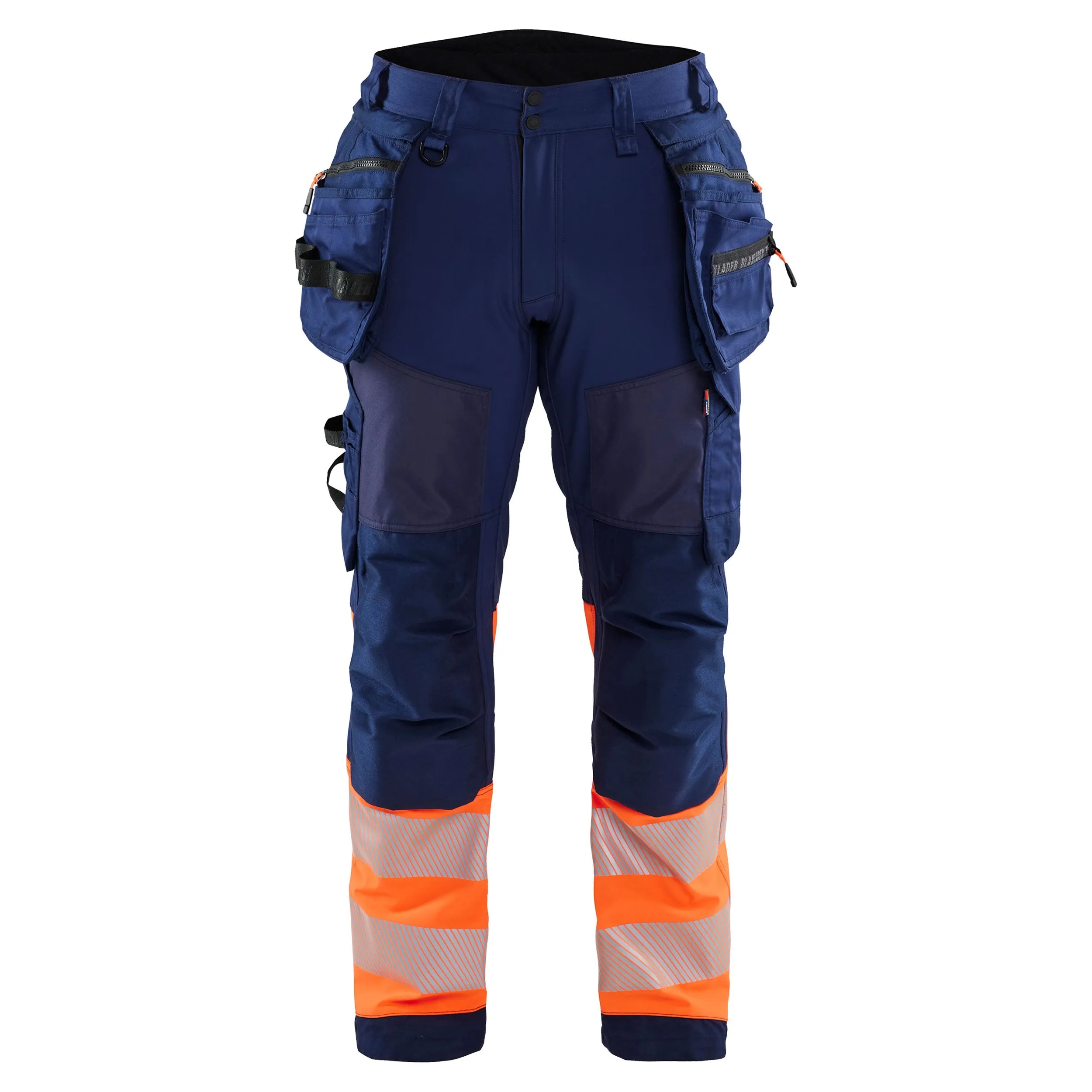 Blaklader 1821 Hi-Vis Softshell Trousers With Holster Pockets
